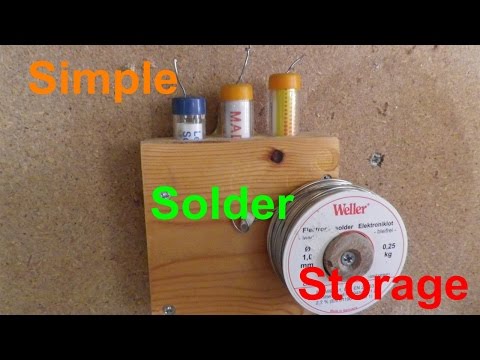 Electrical solder storage