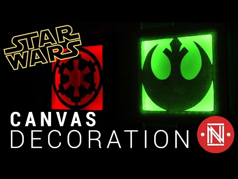 Empire vs. Rebels LED Wall Hanging || How-to