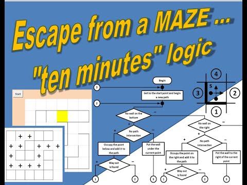 Escape from a MAZE ...&quot;ten minute&quot; logic (VBA project for MS Excel)