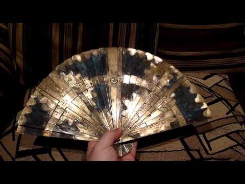 Etched brass fan