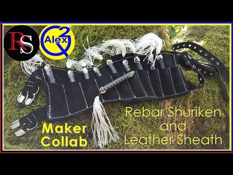 Euro Makers Collab 1 : Alex Q&amp;sup2; &amp;amp; The Redsmith | Ninja Rebar Shuriken with Leg Sheath