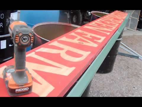 Evergreen Farm Sign Build | HomeSteadHow com