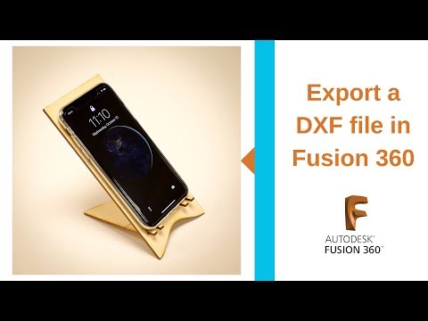 Export a DXF file in Fusion 360