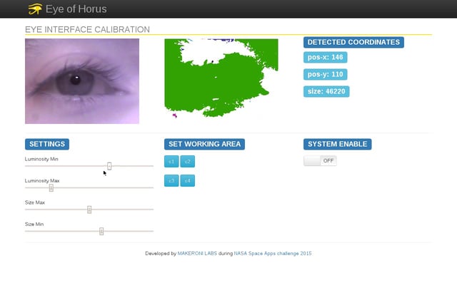 Eye of Horus - Open Source Eye Assistance - Demo 1