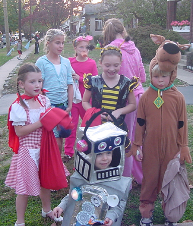 Ezbot and Friends on Halloween.JPG