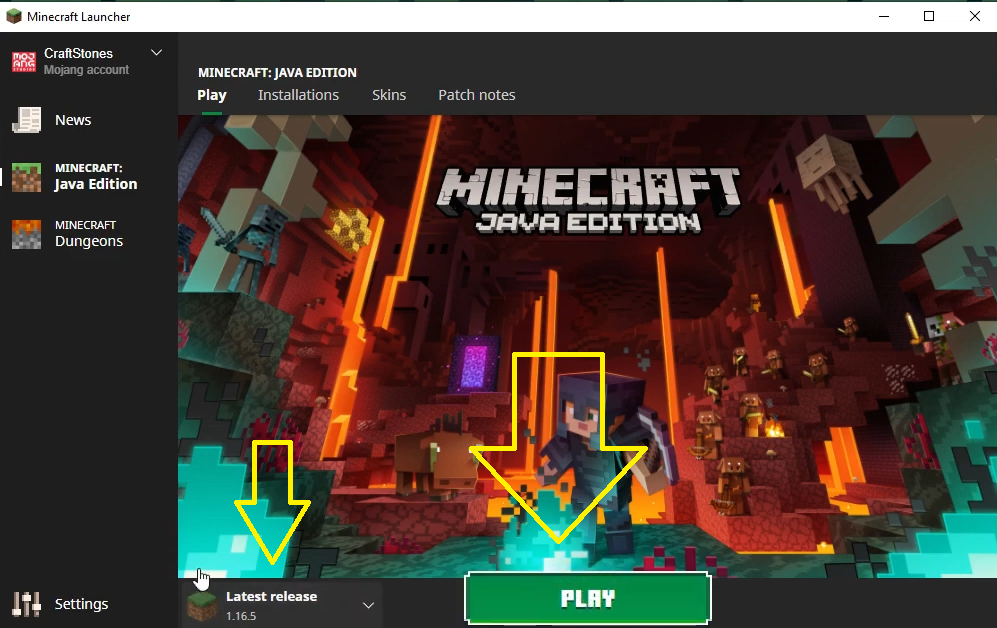 FORGE 1.16.5 minecraft - how to download &amp; install Forge 1.16.5 (on Windows) 0-54 screenshot.png