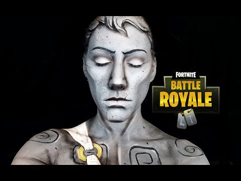 FORTNITE STATUE MAKEUP TRANSFORMATION