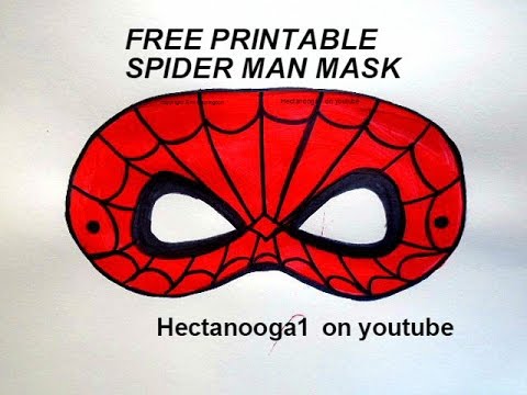 FREE PRINTABLE,  SPIDERMAN MASK, Superhero Mask, Halloween, Cosplay, masquerade, Mardi Gras