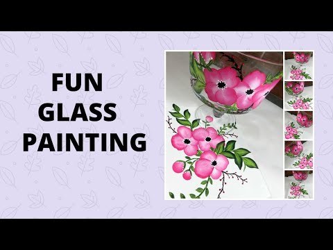 FUN GLASS PAINTING | Glass Painting | Tutorial | Aressa1 | 2020