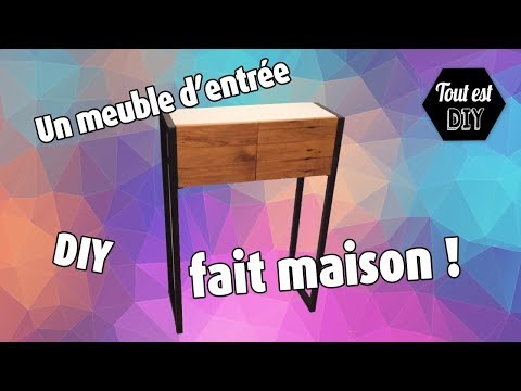 Fabrication d'un meuble d'entr&amp;eacute;e