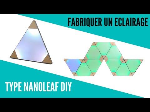 Fabrication de triangles leds type NANOLEAF DIY