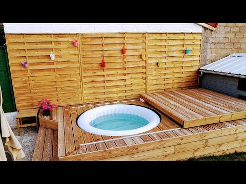 Fabriquer une terrasse pour SPA gonflable, avec couvercle motoris&eacute;.