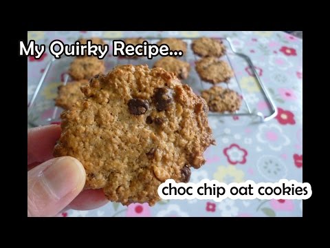 Fast &amp;amp; Easy Chocolate Chip Oat Cookies (巧克力豆燕麥餅乾)