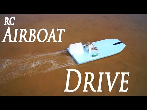 Fast Foam RC Airboat Run on Water and Sand - RCLifeOn