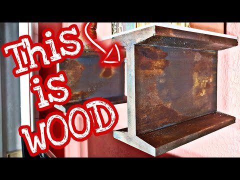 Faux Metal Painting Techniques | i-Beam Shelf How to