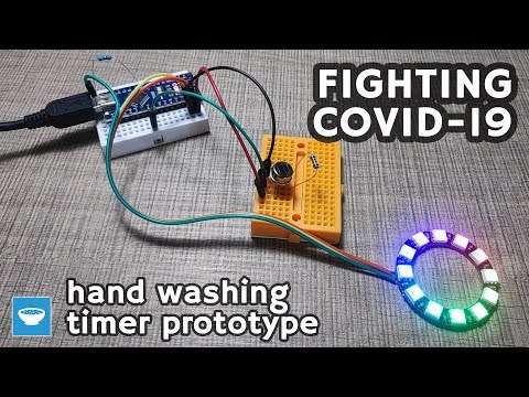 Fighting COVID-19 - Arduino hand washing timer with PIR sensor and NeoPixel ring