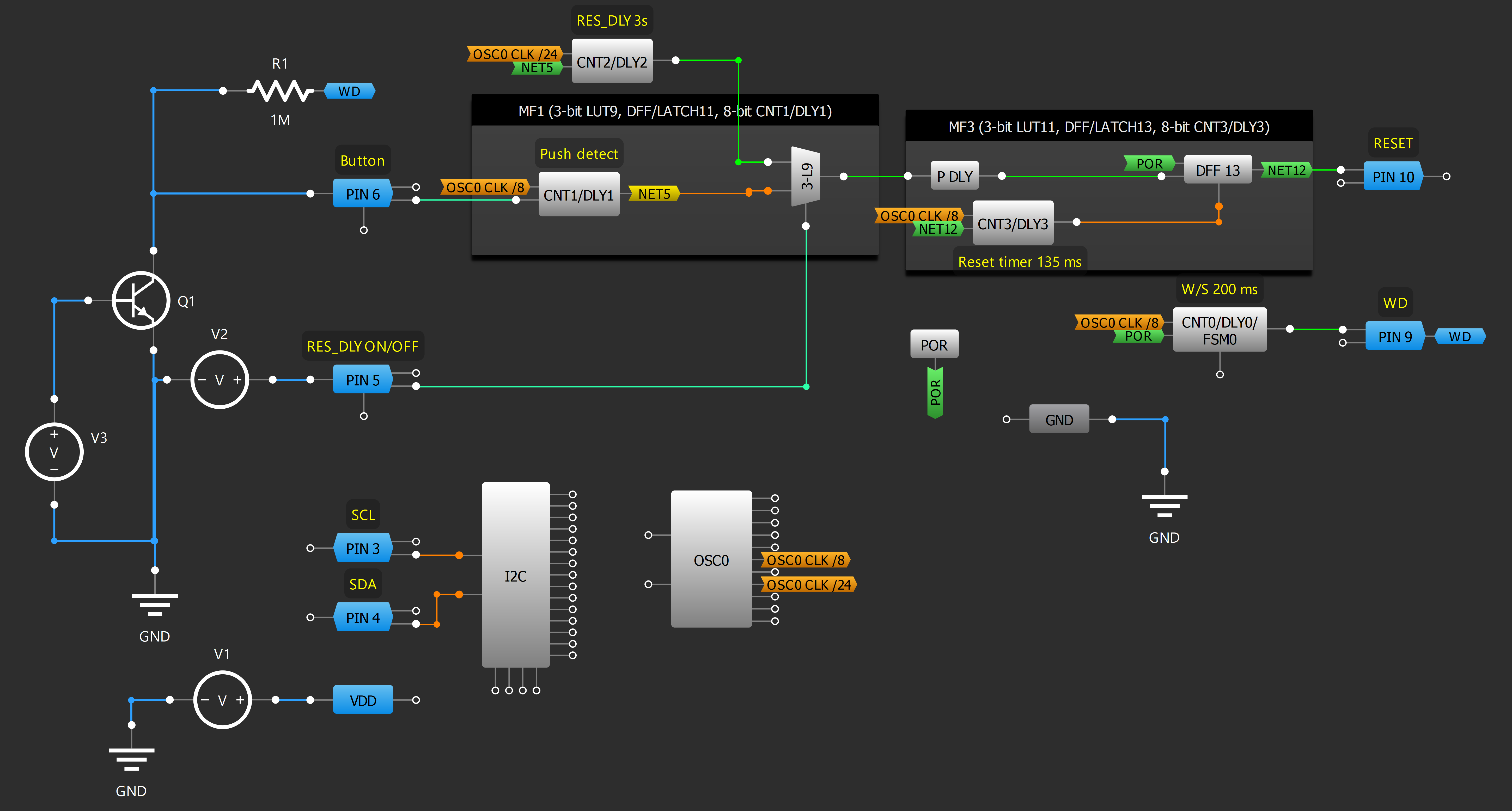 Figure 4. Block diagram of the design for SLG46811.png