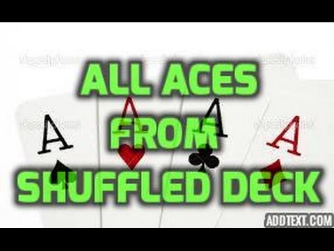 Find all the aces from a shuffled deck! #magictricksrevealed