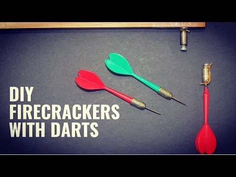 Firecrackers with darts DIY