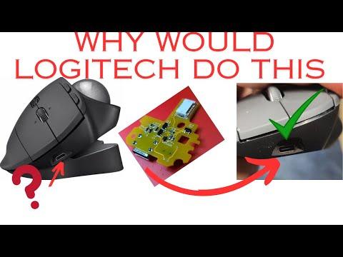 Fixing Logitech's design choice. MX ERGO USB C mod replacement PCB