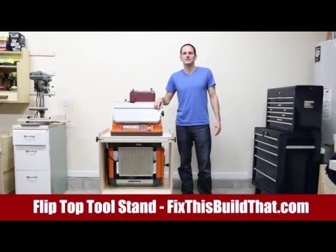 Flip Top Tool Stand for a Planer and Spindle Sander