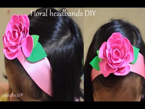 Floral headband DIY