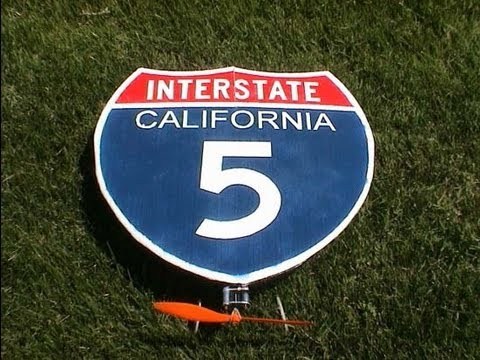 Flying Highway Sign