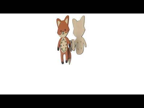 Fox Clock Assembly Animation