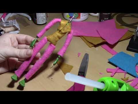 Frank Zappa Puppet: Armature Timelapse - Armature Wrap