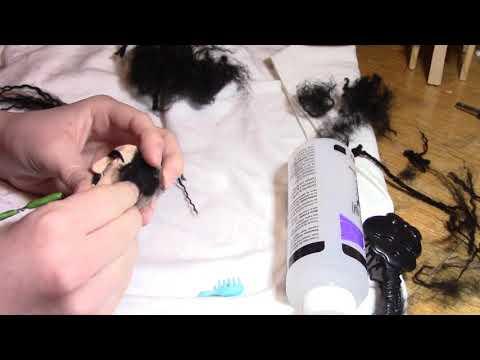 Frank Zappa Puppet: Hair Timelapse - Final Application