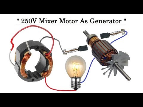 Free Energy Generator from a 500W Mixer Motor DIY