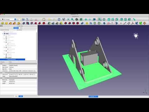 FreeCAD: How I Designed the Base for my Simple 3D Printed Climbing Mechanism.