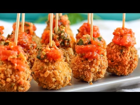 Fried Mozzarella Cheese Balls Recipe | HappyFoods Tube