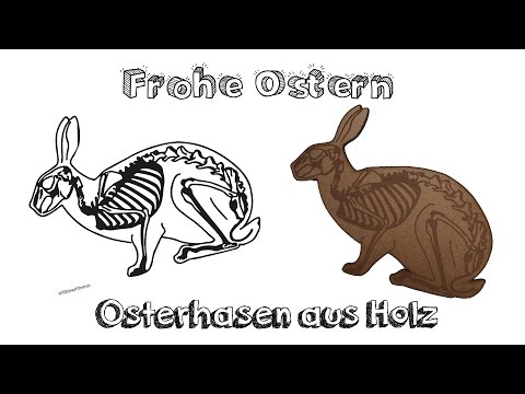 Frohe Ostern | Osterhasen aus Holz basteln | Gravieren und Lasern | Adobe Illustrator | Deutsch