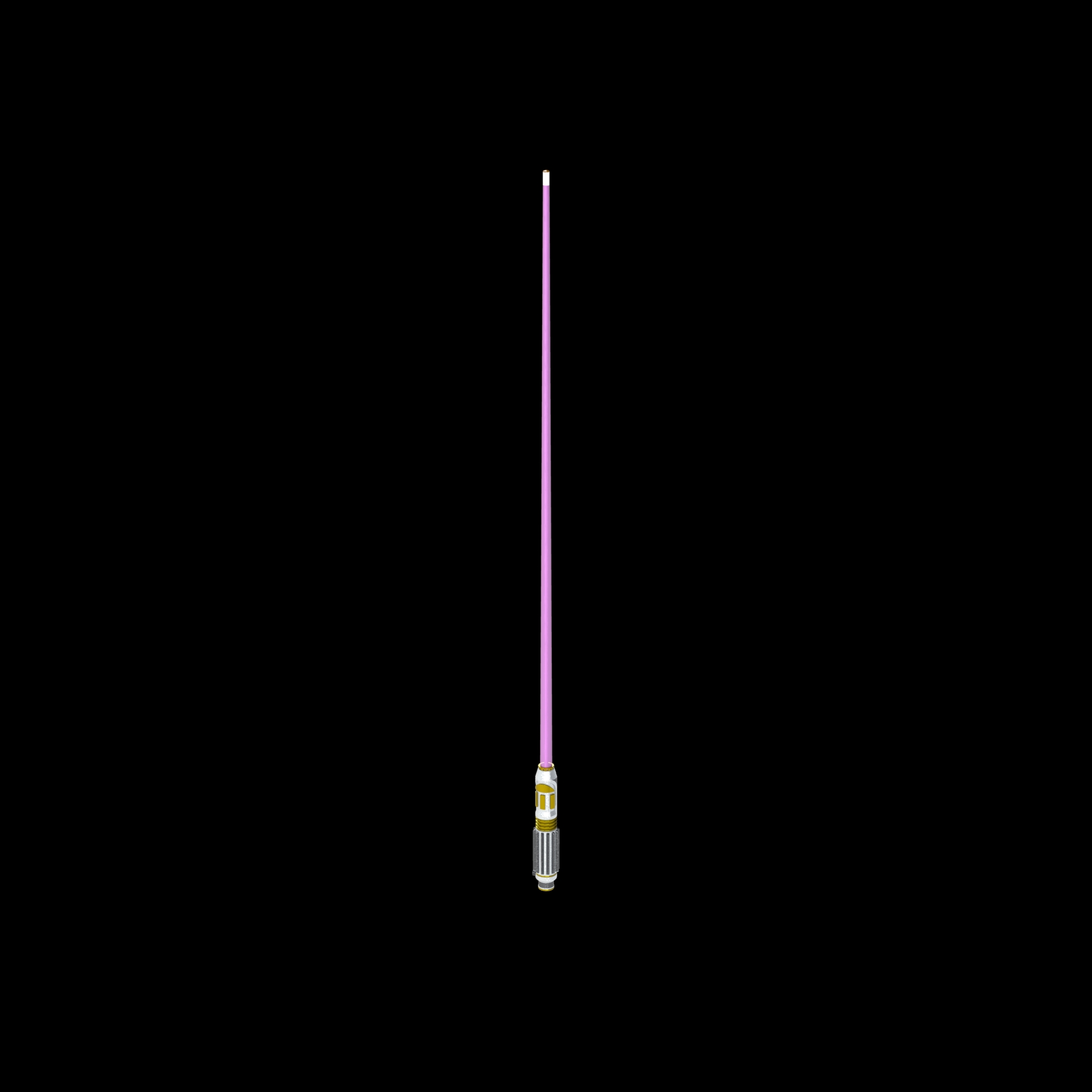 Front-Angled Image (Lightsaber Cue Stick) (Mace Windu) (POOL CUE).JPG