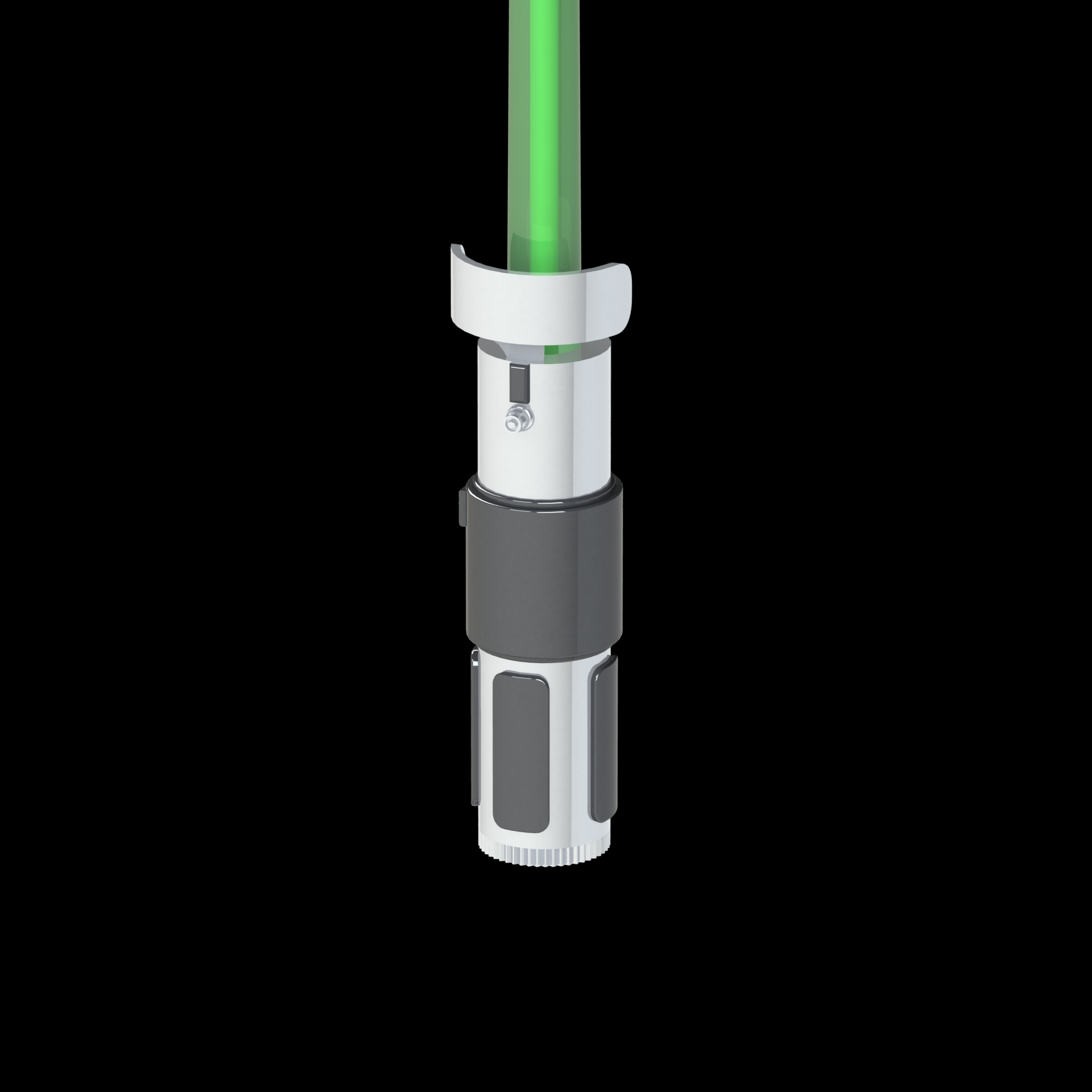 Front-Angled Image (Lightsaber Cue Stick) (Master Yoda) (POOL CUE) (CLOSE UP).JPG