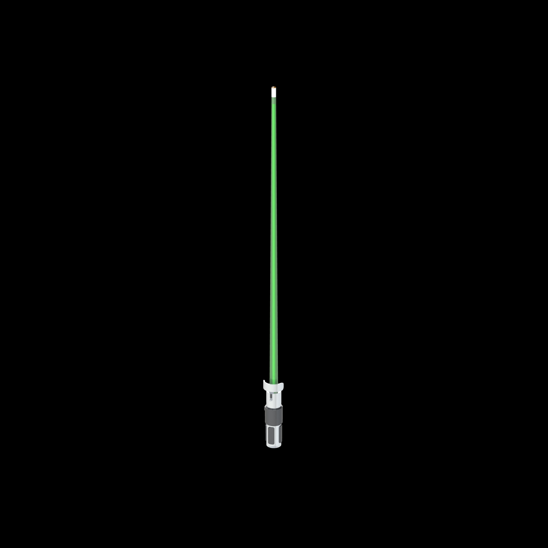 Front-Angled Image (Lightsaber Cue Stick) (Master Yoda) (POOL CUE).JPG