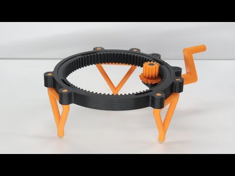 Fully 3D-printable turntable