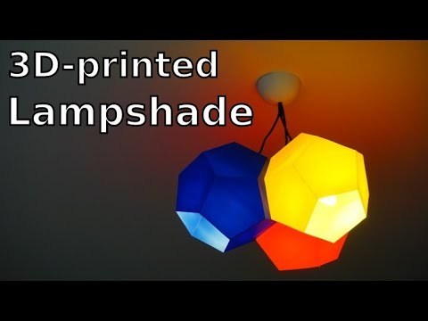 Fully 3D-printed lampshade