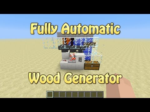 Fully Automatic Wood Generator For Minecraft 1.5.1 (Tutorial)