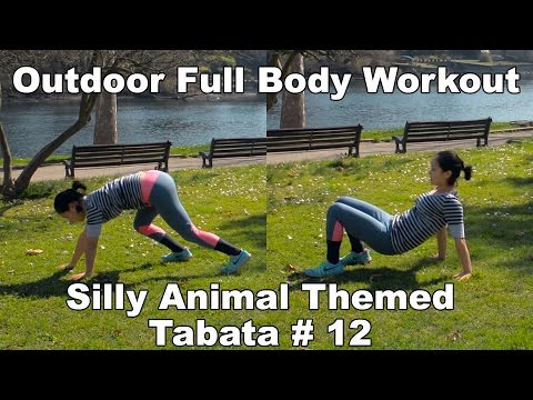 Fun Animal Themed Full Body Workout - Tabata #12, Outdoor Workout # 6