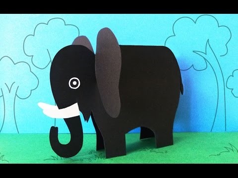 Fun Crafts for Kids : How to Make a Paper Elephant Crafts | Preschool Activities