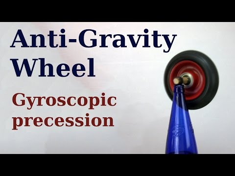 Fun with Anti-Gravity Wheel | Gyroscopic precession