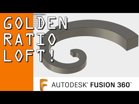 Fusion 360 Loft: The Golden Ratio!  FF79