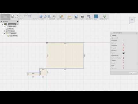 Fusion 360 Quick Tip: Using the sketch palette