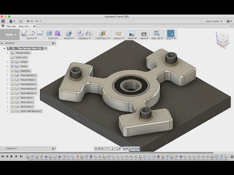 Fusion 360 Tutorial - Thor Spinner Fidget Toy FF.E8