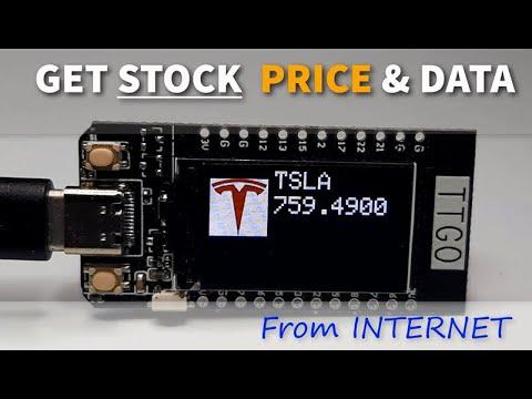 GET STOCK PRICE TTGO ESP32