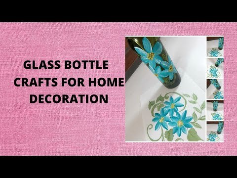 GLASS BOTTLE CRAFTS FOR HOME DECORATION | Bottle Decorations | Painting Tutorial | Aressa1 | 2020