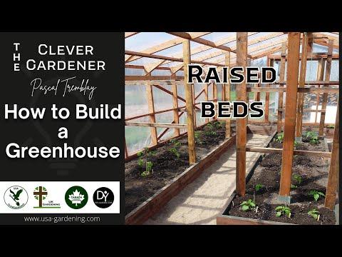 GREENHOUSE GARDEN RAISED BEDS