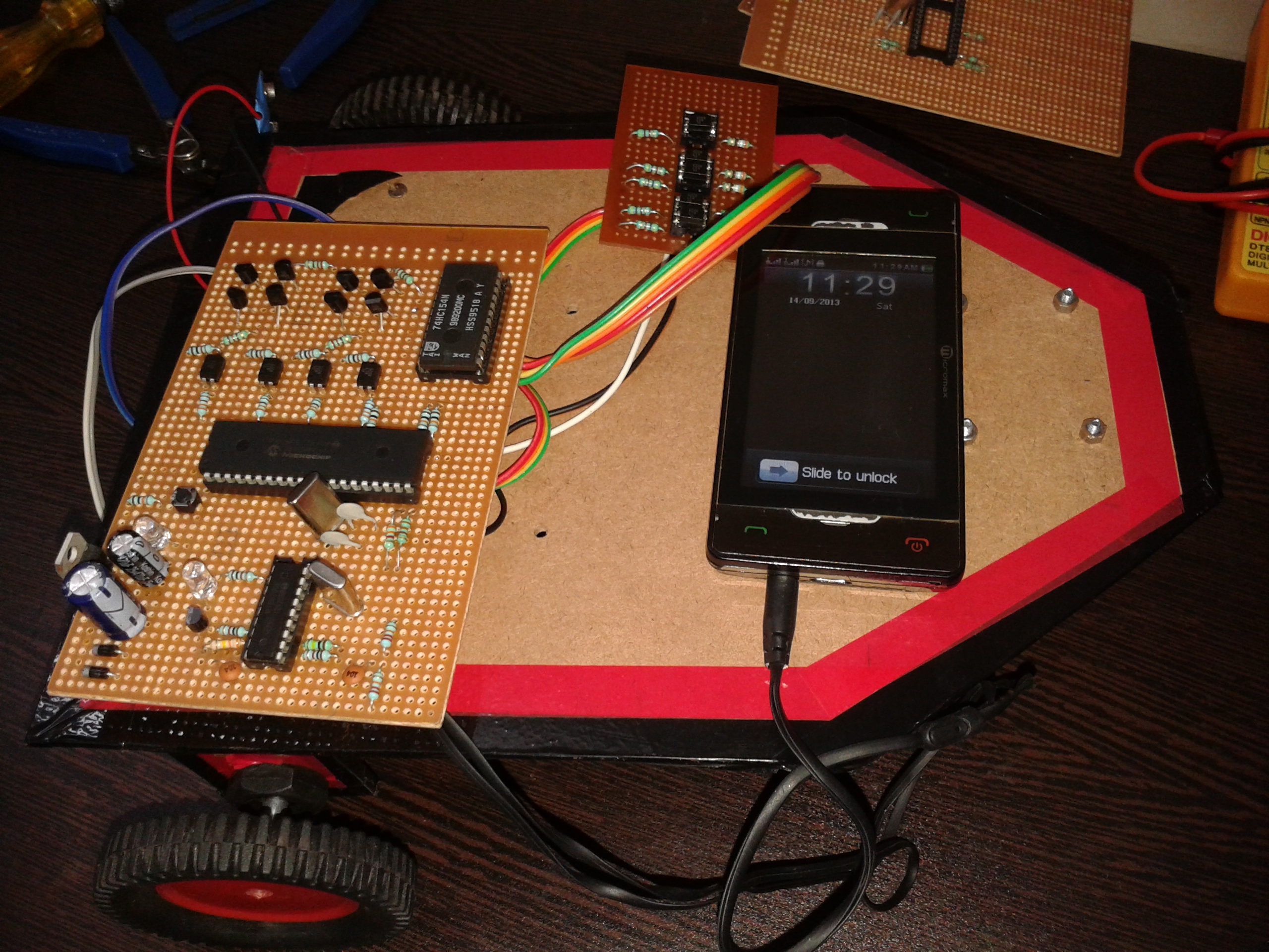 GSM Based Versatile Robotic Vehicle Using PIC Microcontroller Project Images (6).jpg